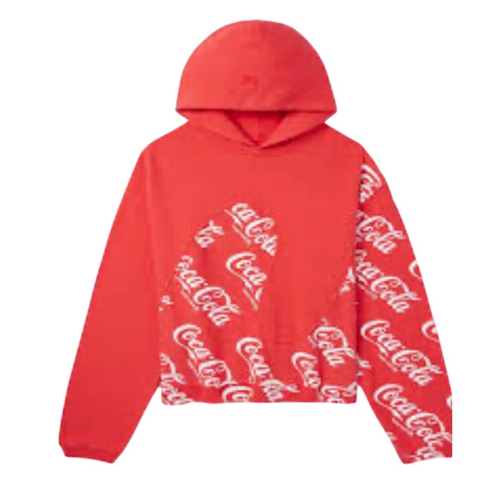 ERL x Coca Cola Red Cropped Hoodie XL Graphic Streetwear